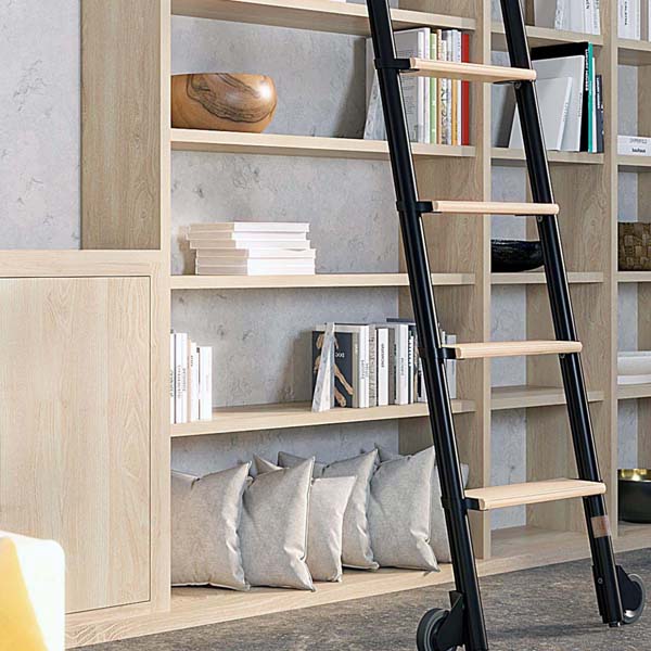 Alta Contemporary Rolling Library Ladders