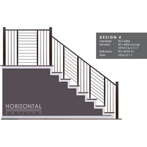 House Of Forgings Horizontal Metal Stair Railing Systems