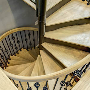 Made-to-Order Indoor Spiral Stairs