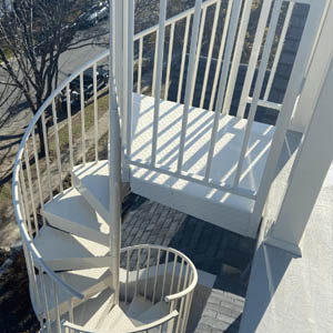 Made-to-Order Outdoor Spiral Stairs