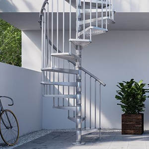 Quick Ship Outdoor Spiral Stair Kits