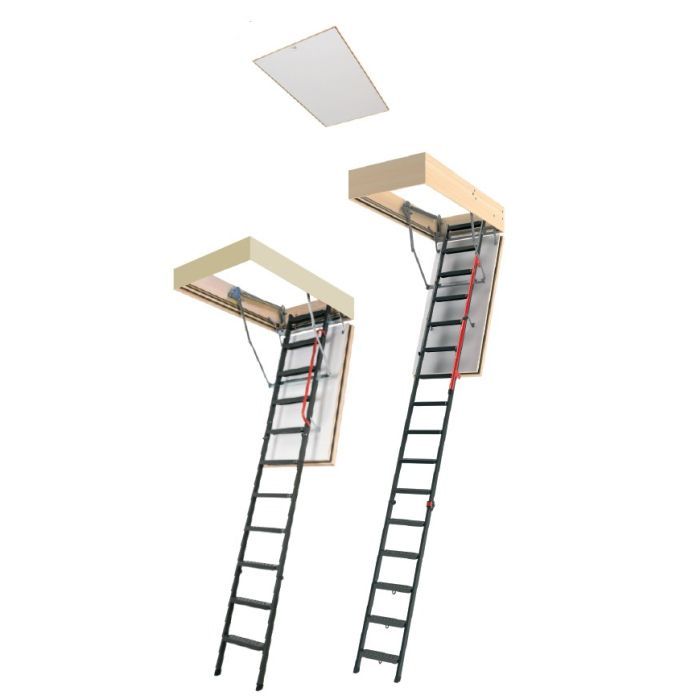 Fakro LMF Series Steel Attic Ladders - 60 Minute Fire Rated - 350 lbs