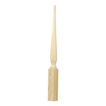 C-4815 Art Deco Angle / Landing Newel 3-1/2" x 72" Red Oak