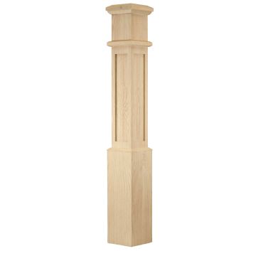 C-4890 Box Newel (Mission) 7-1/2" x 56"
