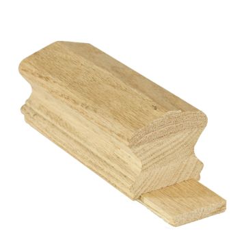 C6410-P1-S Richmond 2-5/8" x 2-3/8" Plowed (1-3/4") Solid Cap Handrails