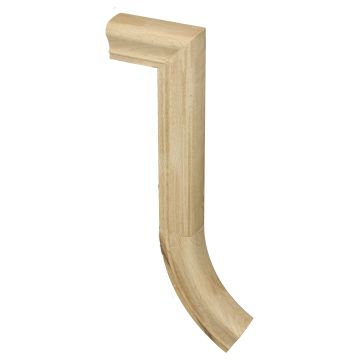 C-7399 Georgian Gooseneck 2 Riser No Cap Oak