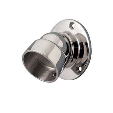 Atlantis Rail 2" Round Stainless Adjustable Rail Bracket (Brushed)