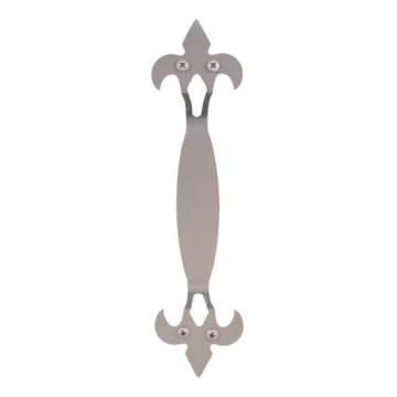 11" x 2-3/4" x 1-1/2" Fleur-de-Lis Handle - Satin Nickel