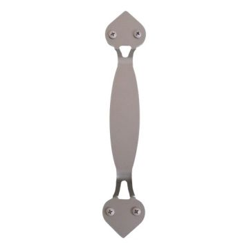 10" x 1-7/8" x 1-5/8" Rolling Door Handle - Satin Nickel 