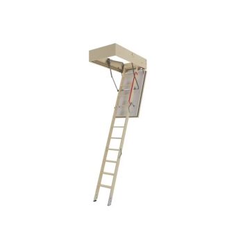 Fakro LWF60 -  Wooden Attic Ladder - 60 Minute Fire Rated to ASTM E119 (US) Specs - 375 lbs