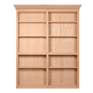 Bi-Fold Bookcase Door & Hardware Kit 
with Valance