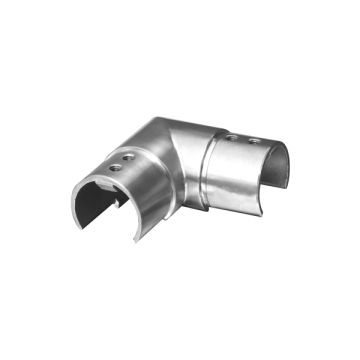 House of Forgings AX00.032.170.A.SP Axia Horizontal 90 Degree Fitting Round Glass Cap Rails