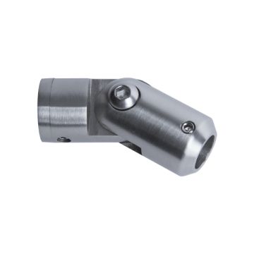 House of Forgings AX10.010.209.A.SP Axia Inline Adjustable Angle Holder for Flat Mounting of Round Tube Infill