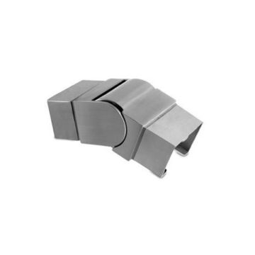 House of Forgings AX00.032.311.A.SP Axia Downward Adjustable Fitting for Square Glass Cap Rails