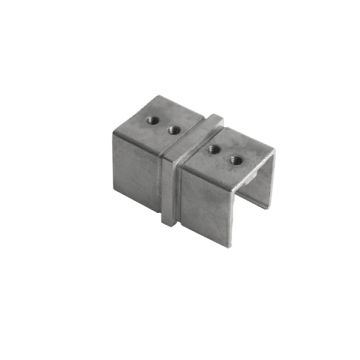House of Forgings AX00.032.320.A.SP Axia Inline Splice Coupler for Square Glass Cap Rails