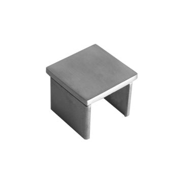 House of Forgings AX00.032.322.A.SP Axia Flat End Cap for Square Glass Cap Rails