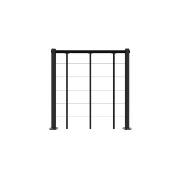 39-3/8"L x 39-3/8"H Chicago Balcony Rail Kits