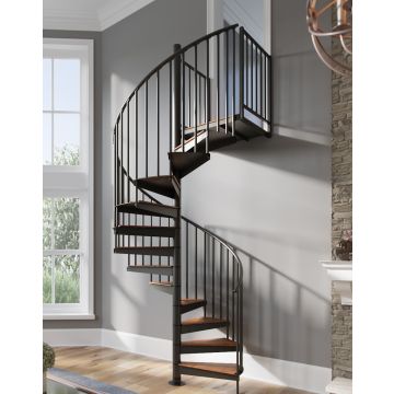 Mylen Condor 60\"D Powder Coated Spiral Stairways