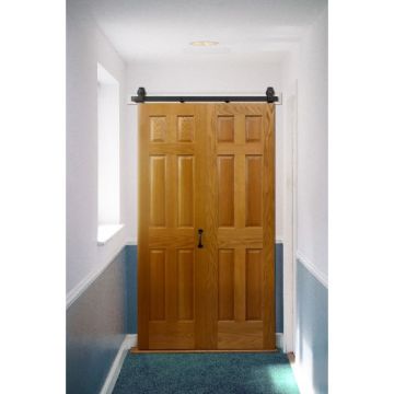 Bi-Fold Top Mount Single Barn Door Hardware Kits