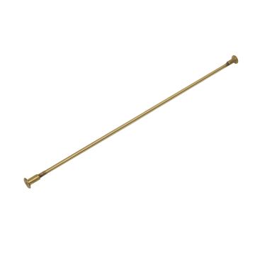20"W Library Ladder Rung Support Kit - Brushed Satin Brass Finish
