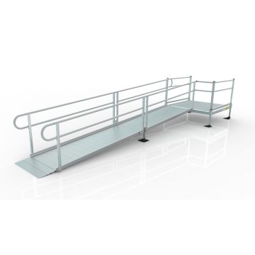 EZ-ACCESS PATHWAY&reg; 3G SOLO Modular Access Systems with Two-Line Horizontal Handrails