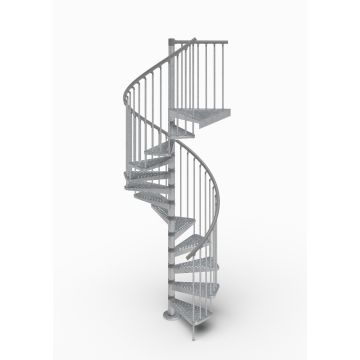 Naples Exterior Spiral Stair Kit | Outdoor Galvanized