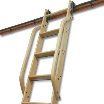 Wooden Hand Rail, Maple, Unfinished 1-1/4" square stock Steam-bent and predrilled