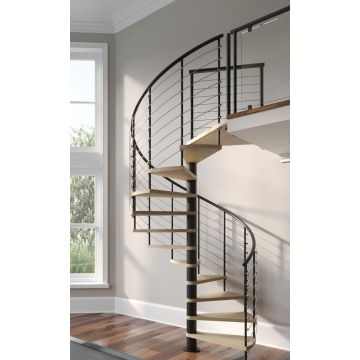 Mylen Hayden 60"D Powder Coated Spiral Stairways