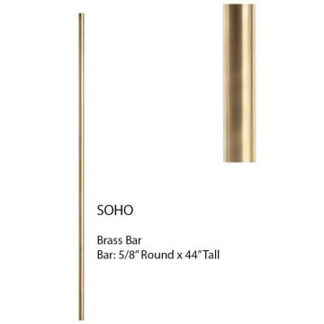 House of Forgings HF18.8.1 Round Baluster - Brass