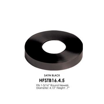 House of Forgings HFSTB16.4.5 Satin Black Newel Flange Cover