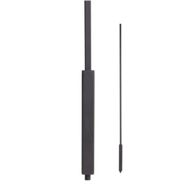 House of Forgings HFSTB16.7.5 - 1/2" Square Foundation Iron Baluster - Satin Black Powder Coat