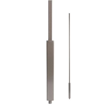 House of Forgings HFAG16.7.5 - 1/2" Square Foundation Iron Baluster - Ash Grey Powder Coat