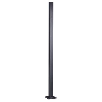 House of Forgings AX20.001.010.A.STB 40MM x 40mm Square Newel Post with Flange Cover - 38.8" Tall