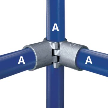 Kee Safety A21/A26-8 Kee Klamp Split 90° Side Outlet Tee/ Split Two Socket
