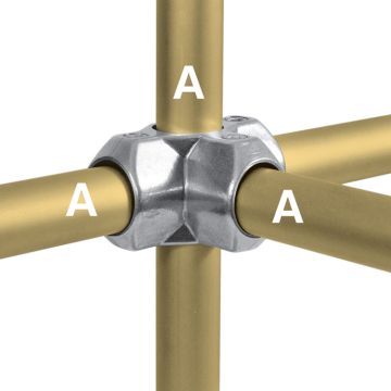 Kee Safety L35-6 Kee Lite Aluminum Three Socket Cross