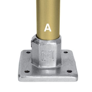 Kee Safety L150-8 Kee Lite Aluminum Heavy Duty 4 Hole Square Flange