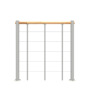 39-3/8"L x 39-3/8"H Asheville / Los Angeles Balcony Rail Kits