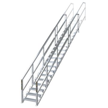 Metaltech SmartStair&trade; Telescopic Aluminum Modular Construction Stair Systems