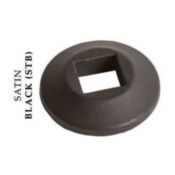 House of Forgings Cast Iron Round Modern Flat Shoes for 5/8" Square Ended Balusters