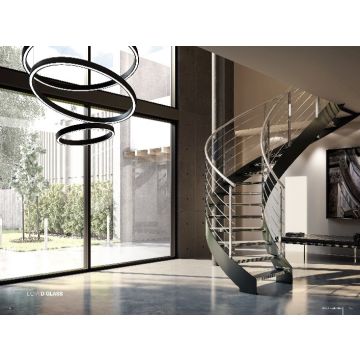 New Living Deva D Glass Custom Stairway
