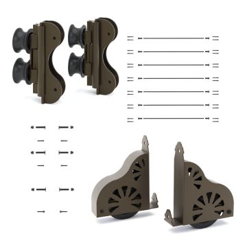 Quiet Glide Rolling Library Ladder Hardware Kit (Build Your Own Ladder) - Oil Rubbed Bronze