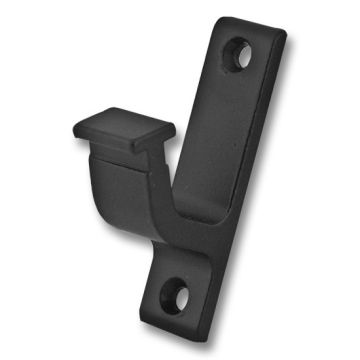 Vertical Bracket for Rolling Hook Library Ladder Top Guides  - Black Finish