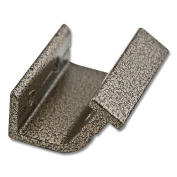 Horizontal Bracket for Rolling Hook Library Ladder Top Guides  - Hammered Antique Brass Finish
