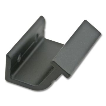 Horizontal Bracket for Rolling Hook Library Ladder Top Guides  - Black Finish