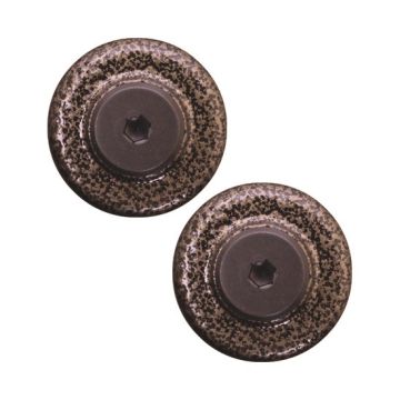 End Stop Kit for Rails  - Hammered Antique Brass Finish