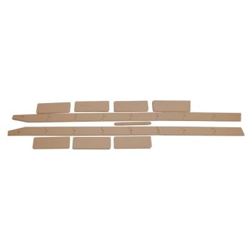 8' Unassembled Unfinished Library Ladders - Cherry