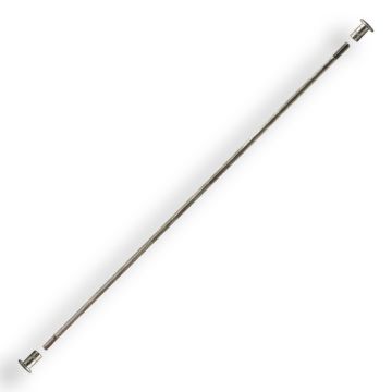 Library Ladder Rung Support Kit - Satin Nickel Finish