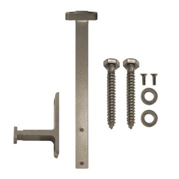Ceiling Mount Rail Bracket for Rolling Ladder - Satin Nickel Finish