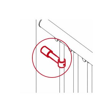 Rintal 9911GR00 Baluster to Wall Stiffener Kit for Mini Stairs