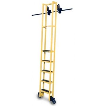 Cotterman Steel Rolling Track Ladders - 7' 1